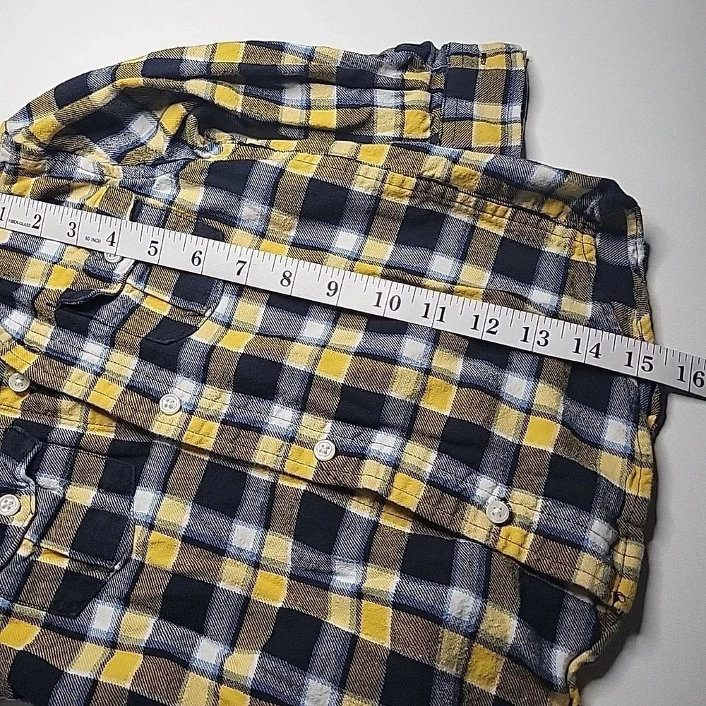 GYMBOREE Toddler Boys Yellow Plaid Fall Flannel‎ 2011 Shirt Size 2T